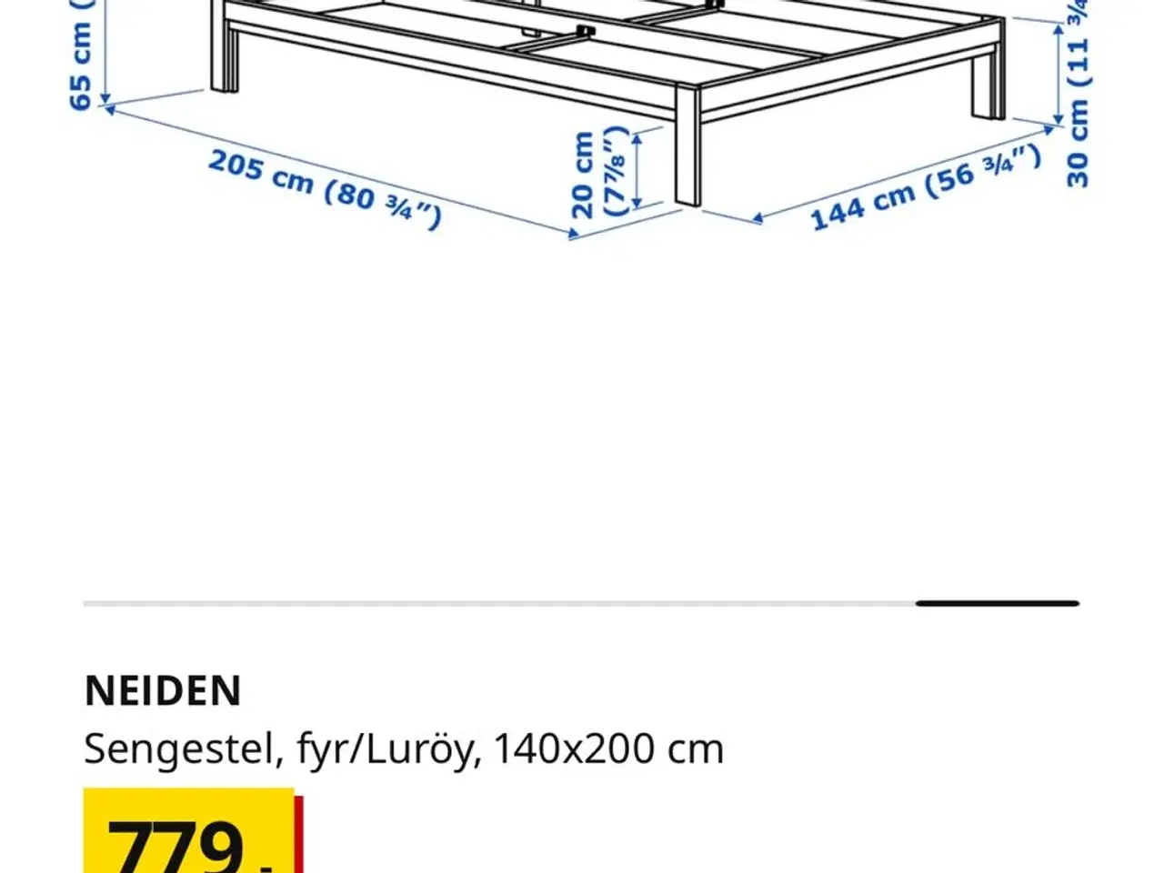 Billede 6 - IKEA Neiden seng med Åfjäll madras og Lönset lamel
