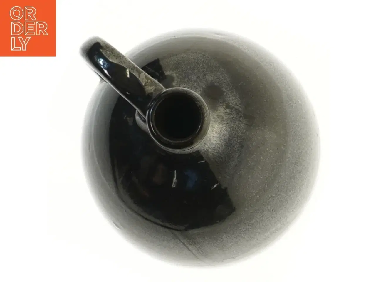 Billede 2 - Antik lerdunk med hank (str. 24 cm)