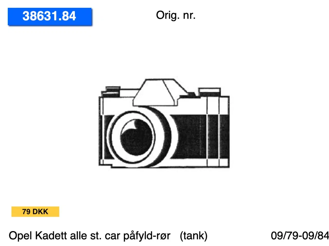 Billede 3 - Nye Opel Kadett st. car tanke