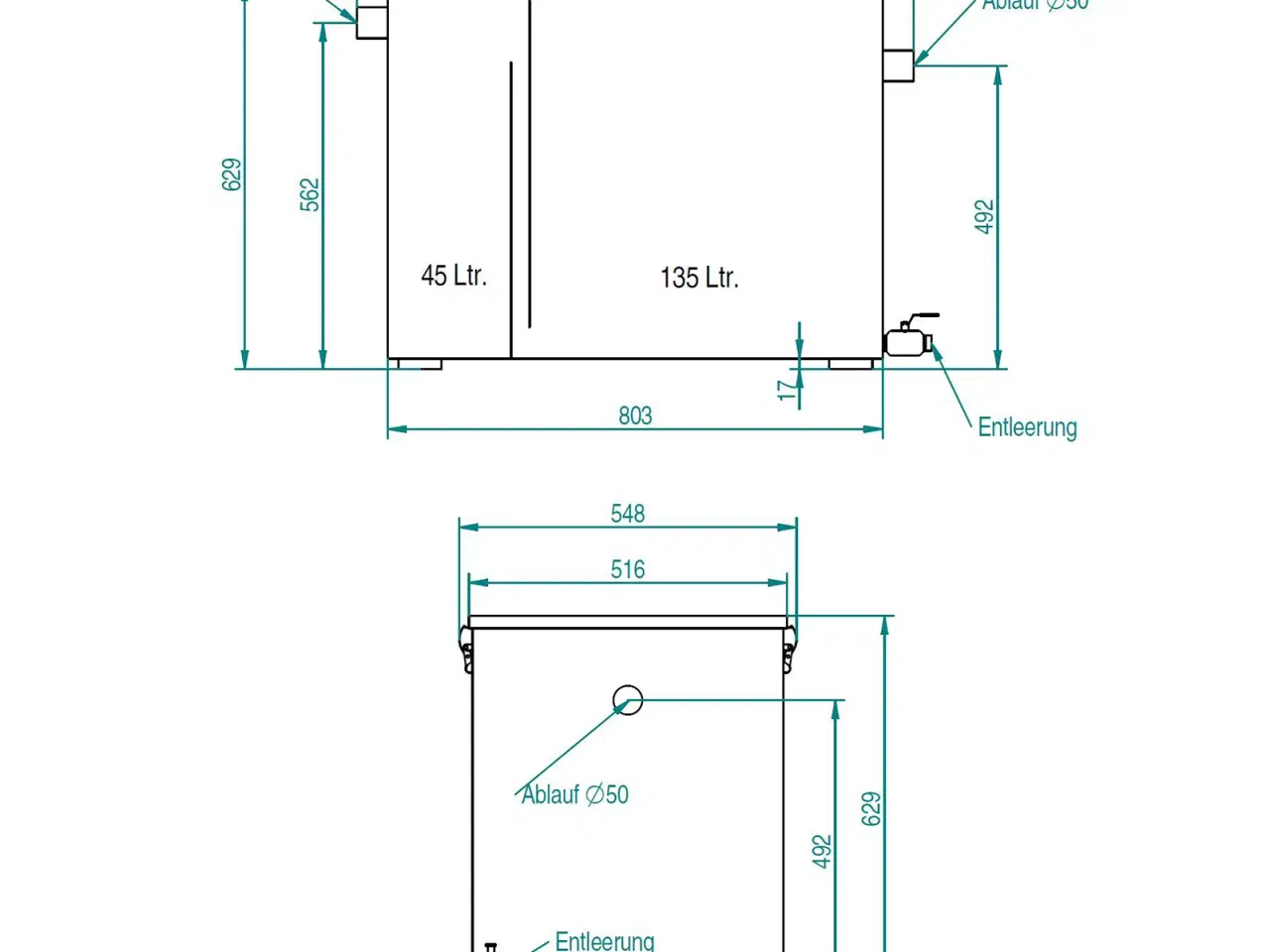 Billede 2 - Fedtudskiller i Rustfrit Stål – 180 Liter