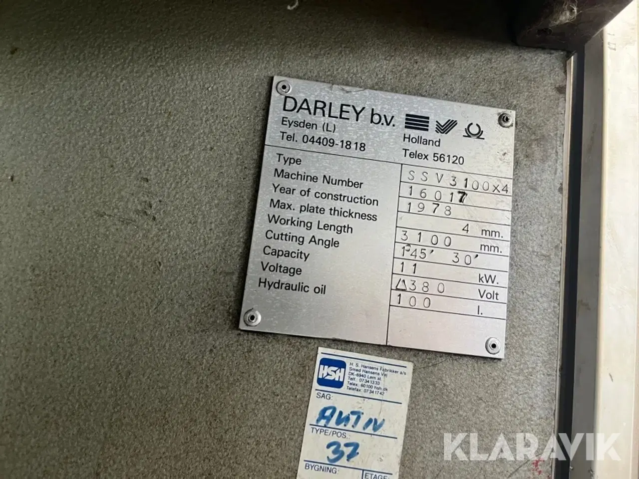 Billede 8 - Pladesaks Darley SSV 3100x4