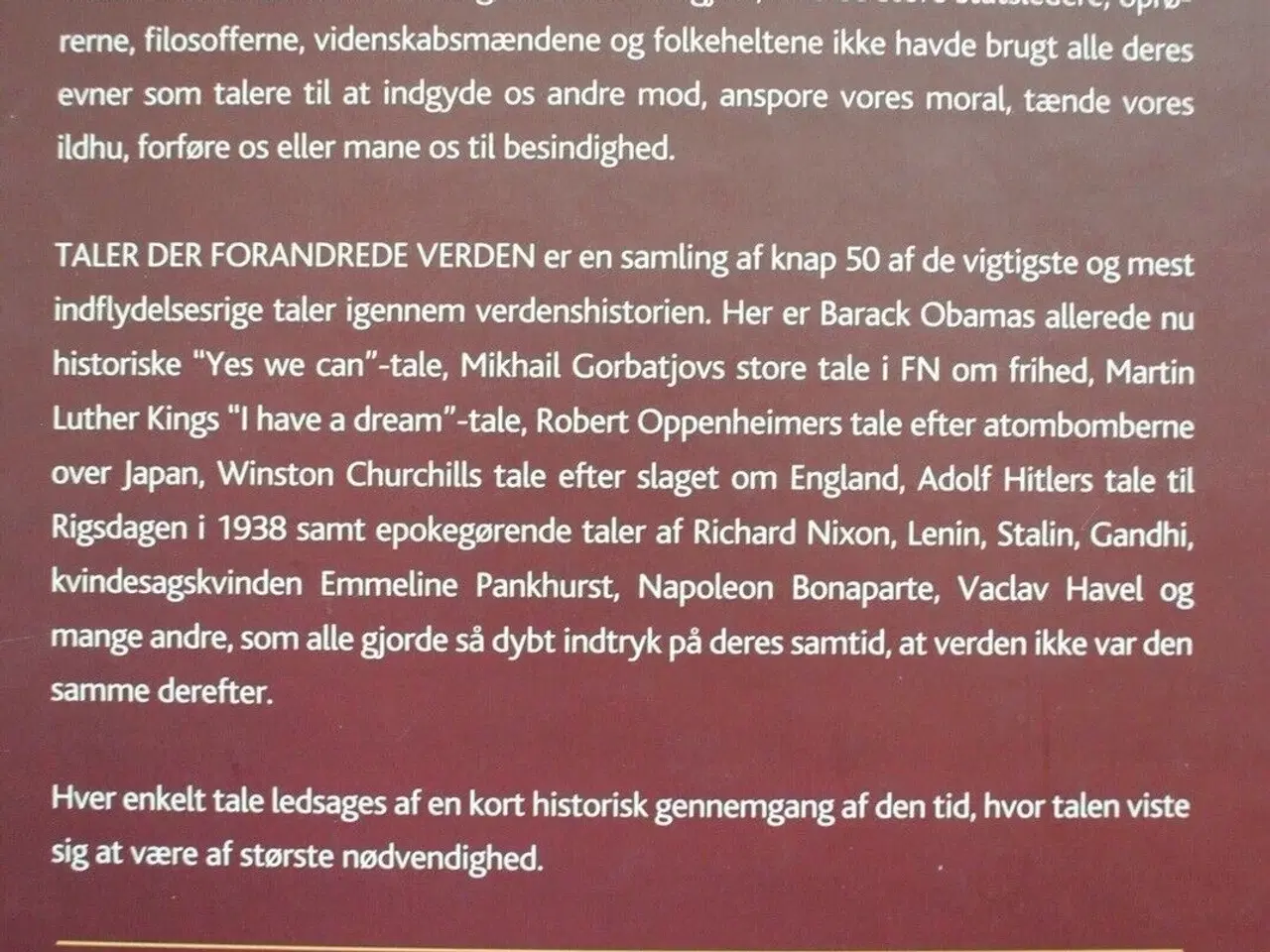 Billede 4 - taler der forandrede verden, forord af simon sebag