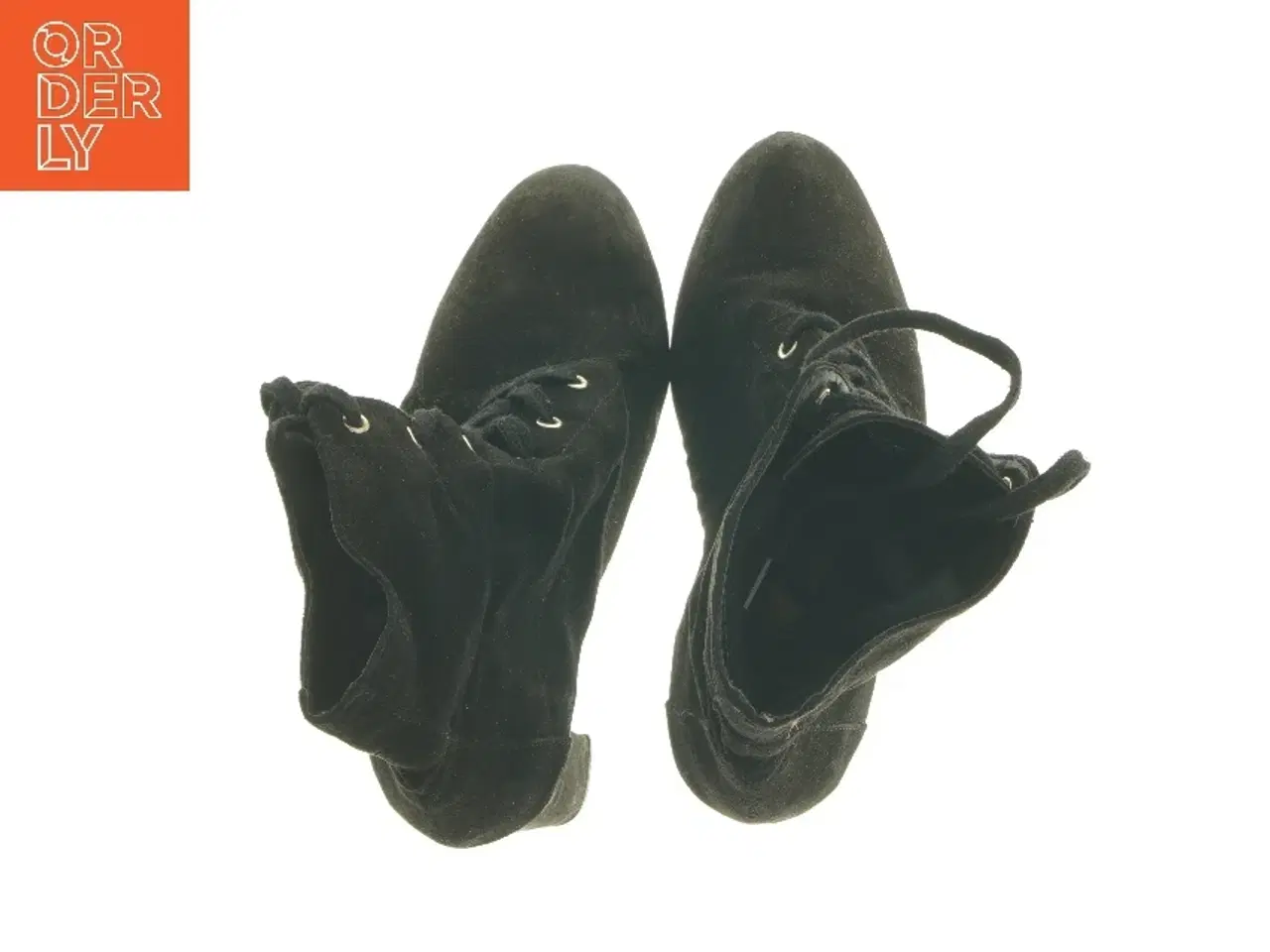 Billede 5 - Sort ankelstøvler med høj hæl fra Justfab (str. 37 )