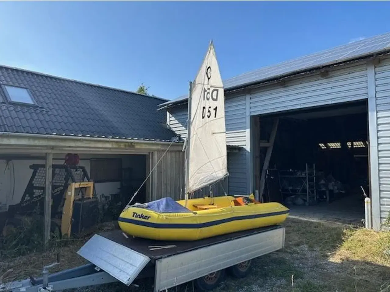 Billede 3 - Gummibåd med sejl og motor