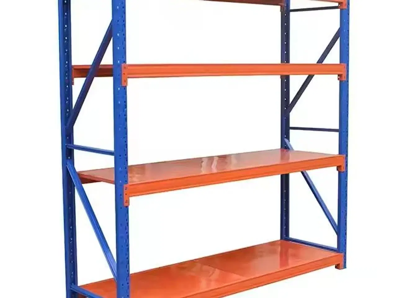 Billede 1 - Lagerreol i Stål – 4 Hylder, 200 kg pr. Hylde