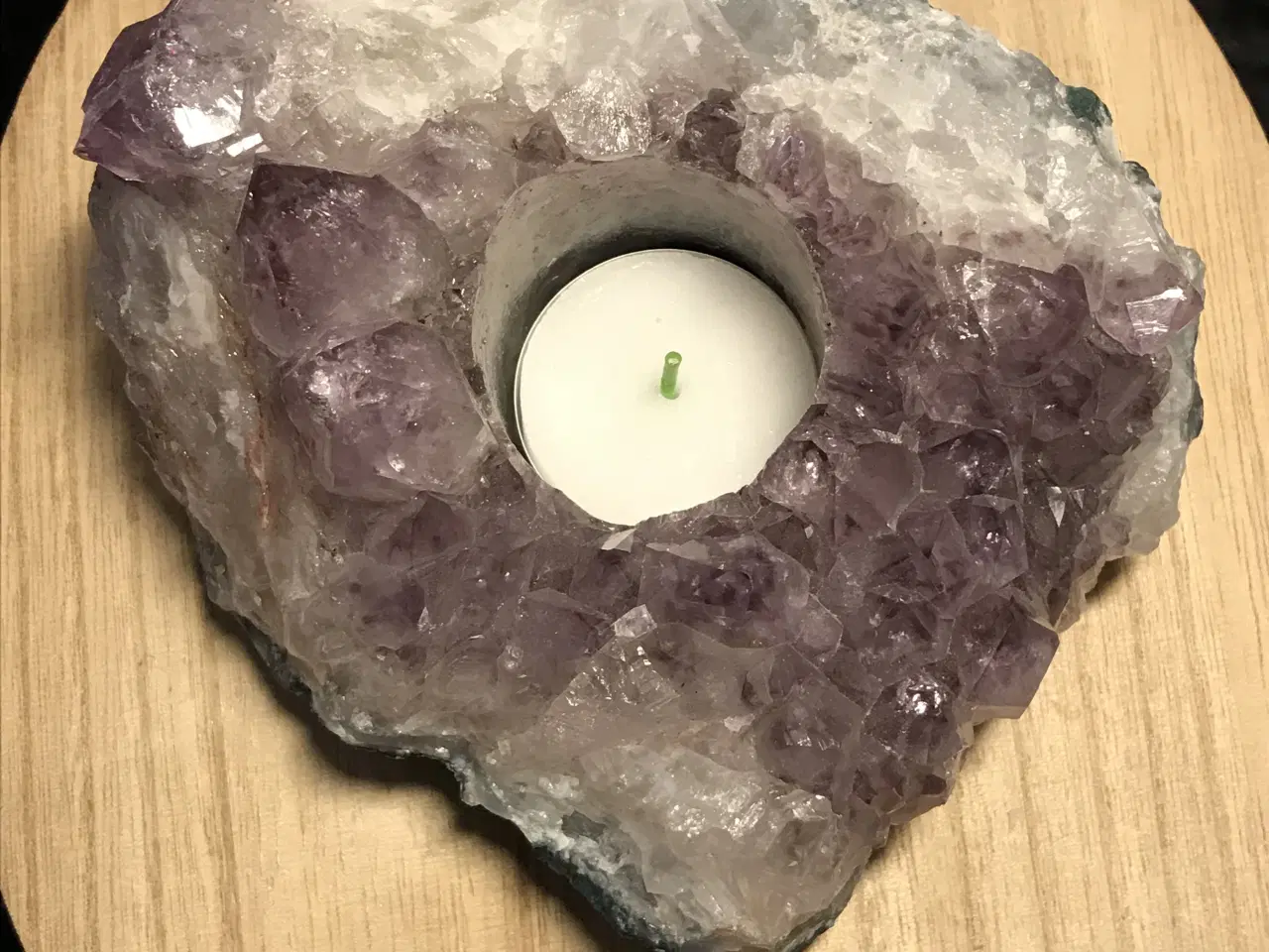 Billede 1 - Ametyst fyrfadsstage 