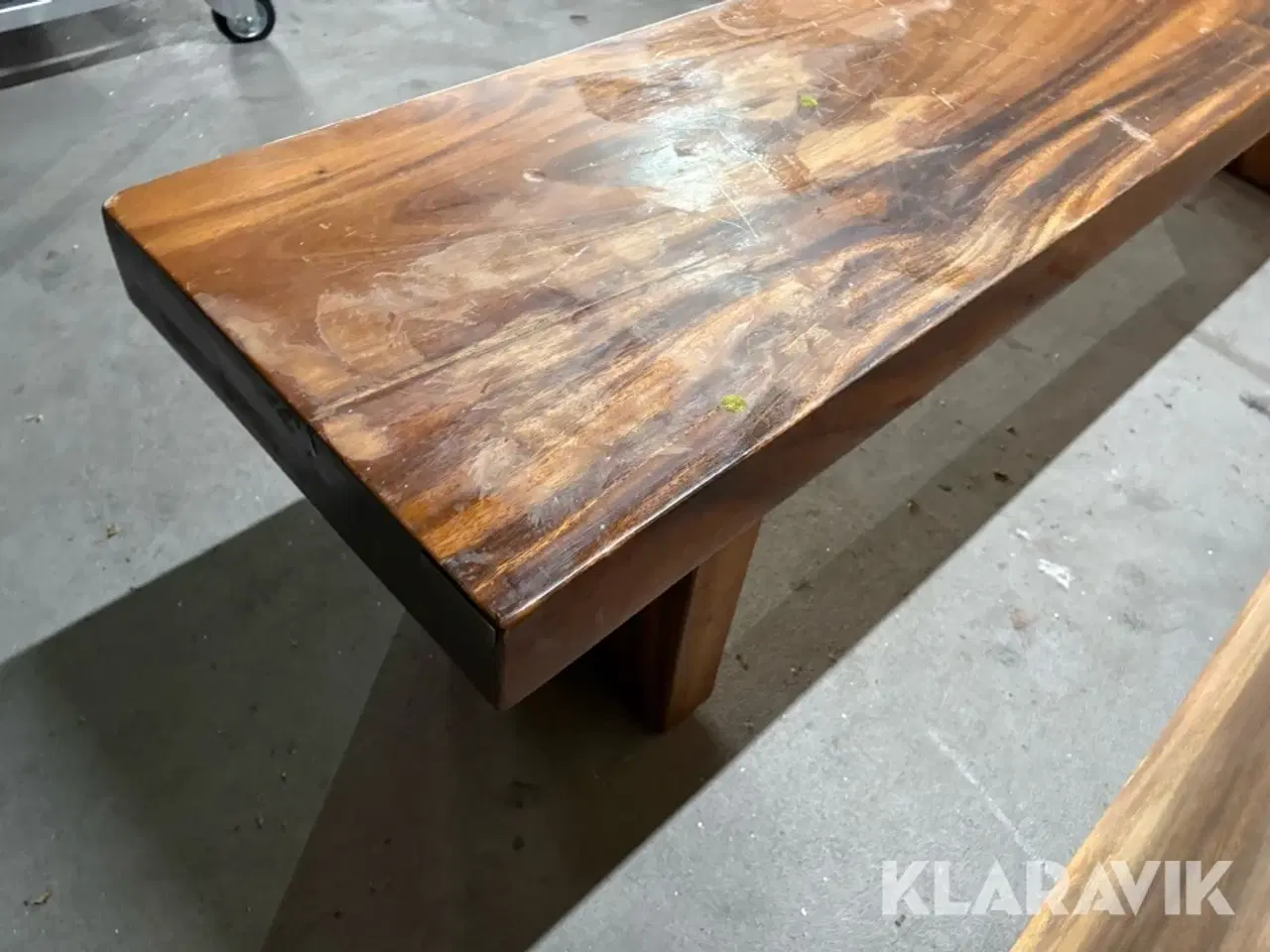 Billede 10 - Planke bænk Akacie Olieret