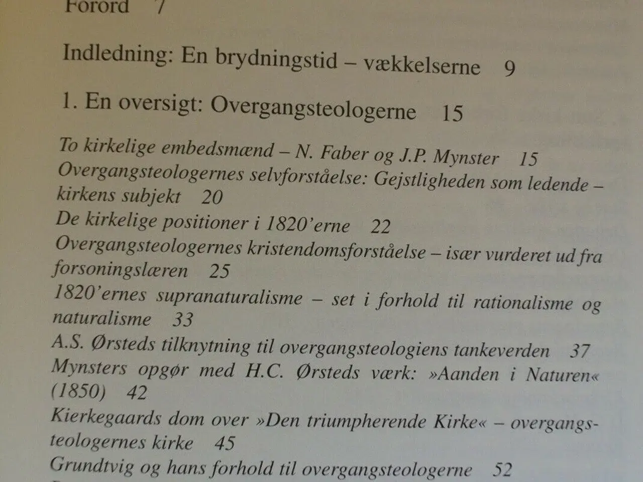 Billede 2 - en brydningstid - kirkelige holdninger i guldalder