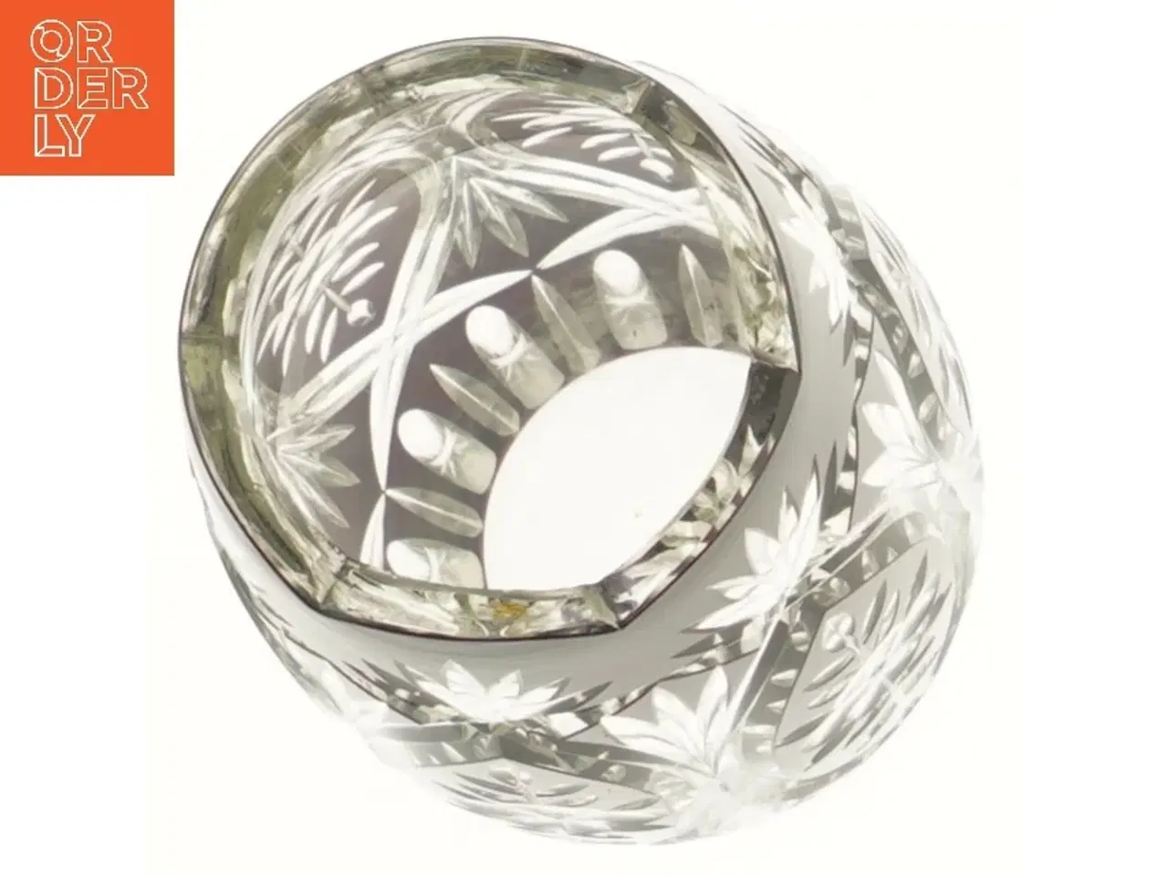 Billede 3 - Krystalvase med indgraveret mønster (str. 27 cm)