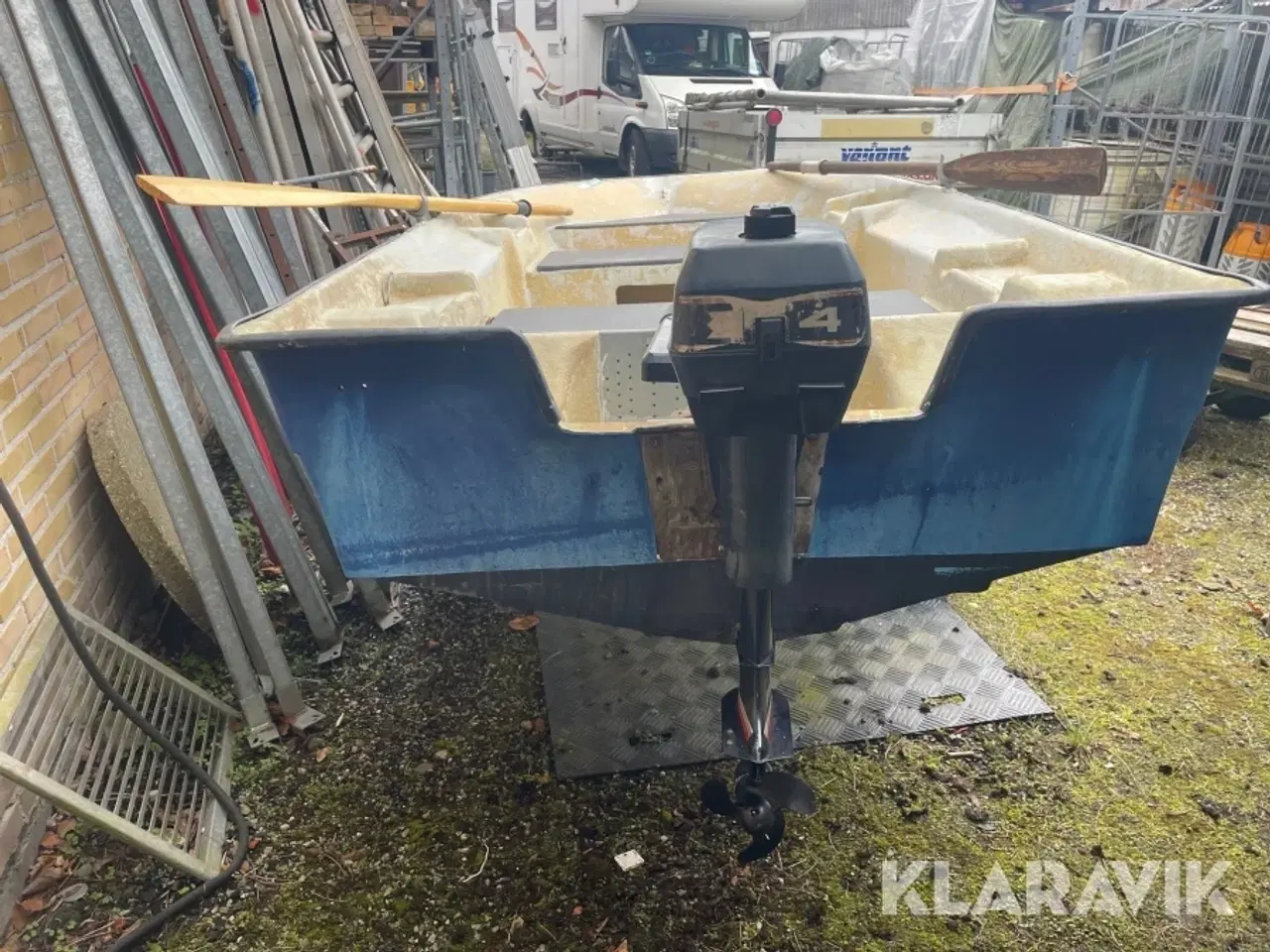 Billede 6 - Jolle med bådtrailer og motor
