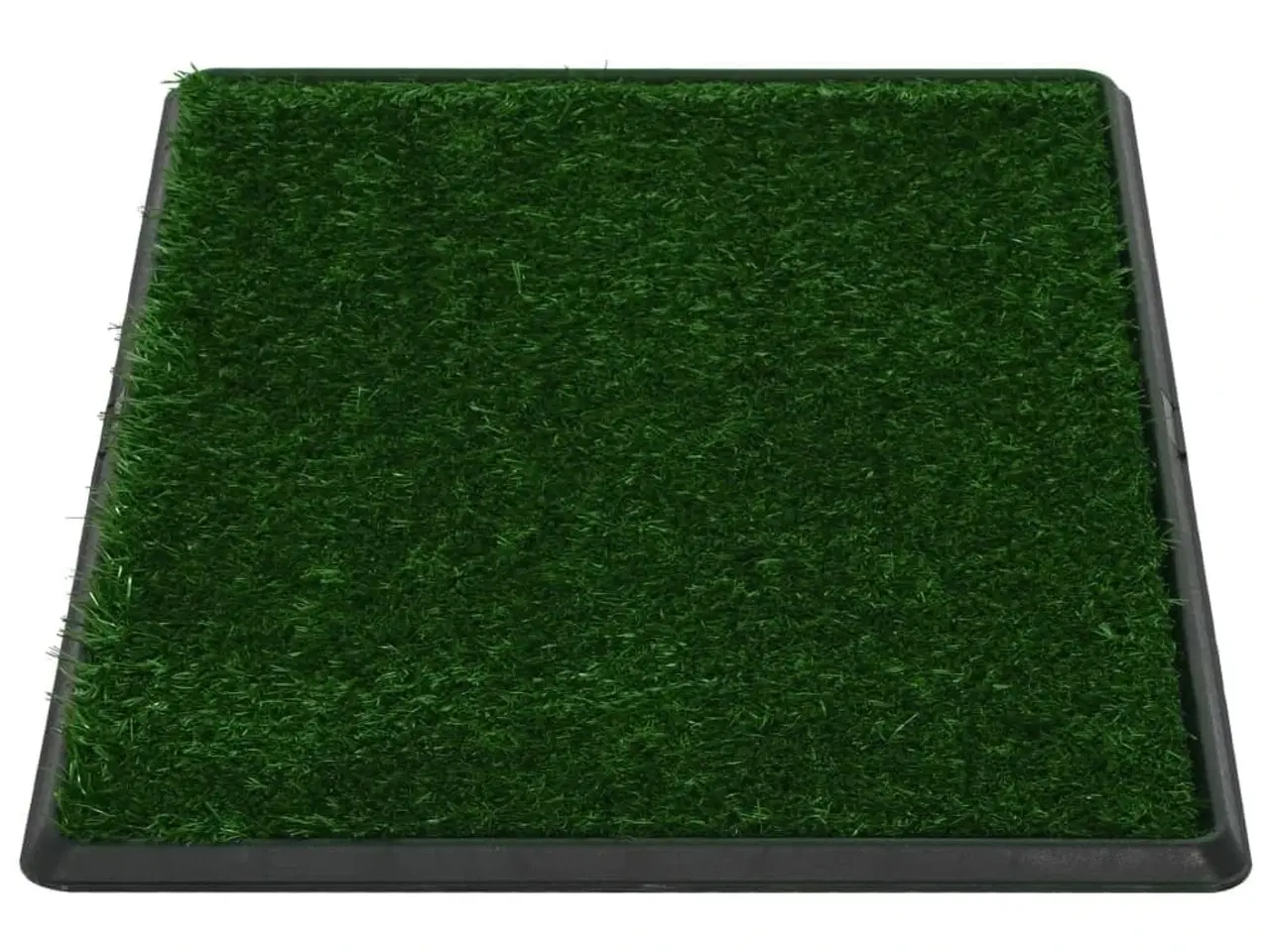 Billede 6 - Kæledyrstoilet med bakke og kunstgræs 2 stk. 76x51x3 cm grøn
