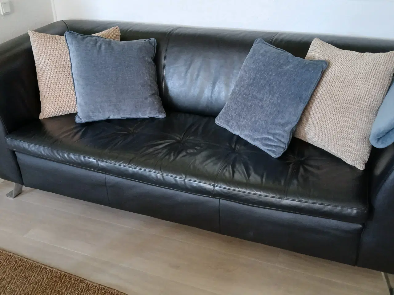Billede 1 - Velholdt lædersofa