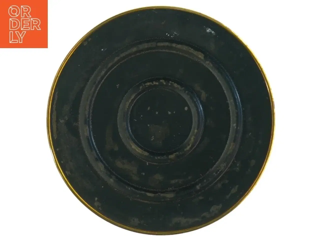 Billede 3 - Messinglysestage (str. 21 cm lang, 12 cm i diameter)