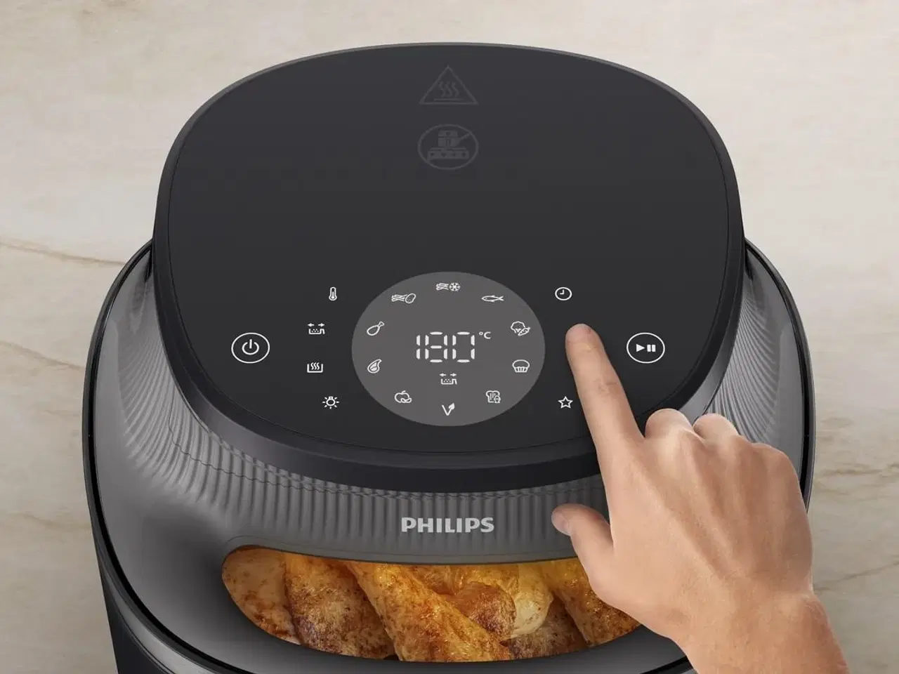 Billede 6 - Philips 3000 Series NA322/00 airfryer 4,2 l – kobber/sort, 1.400 W