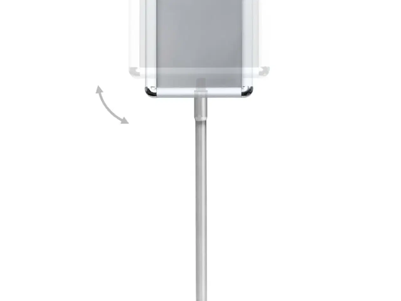 Billede 4 - Plakatstativ A4 aluminiumslegering sølvfarvet