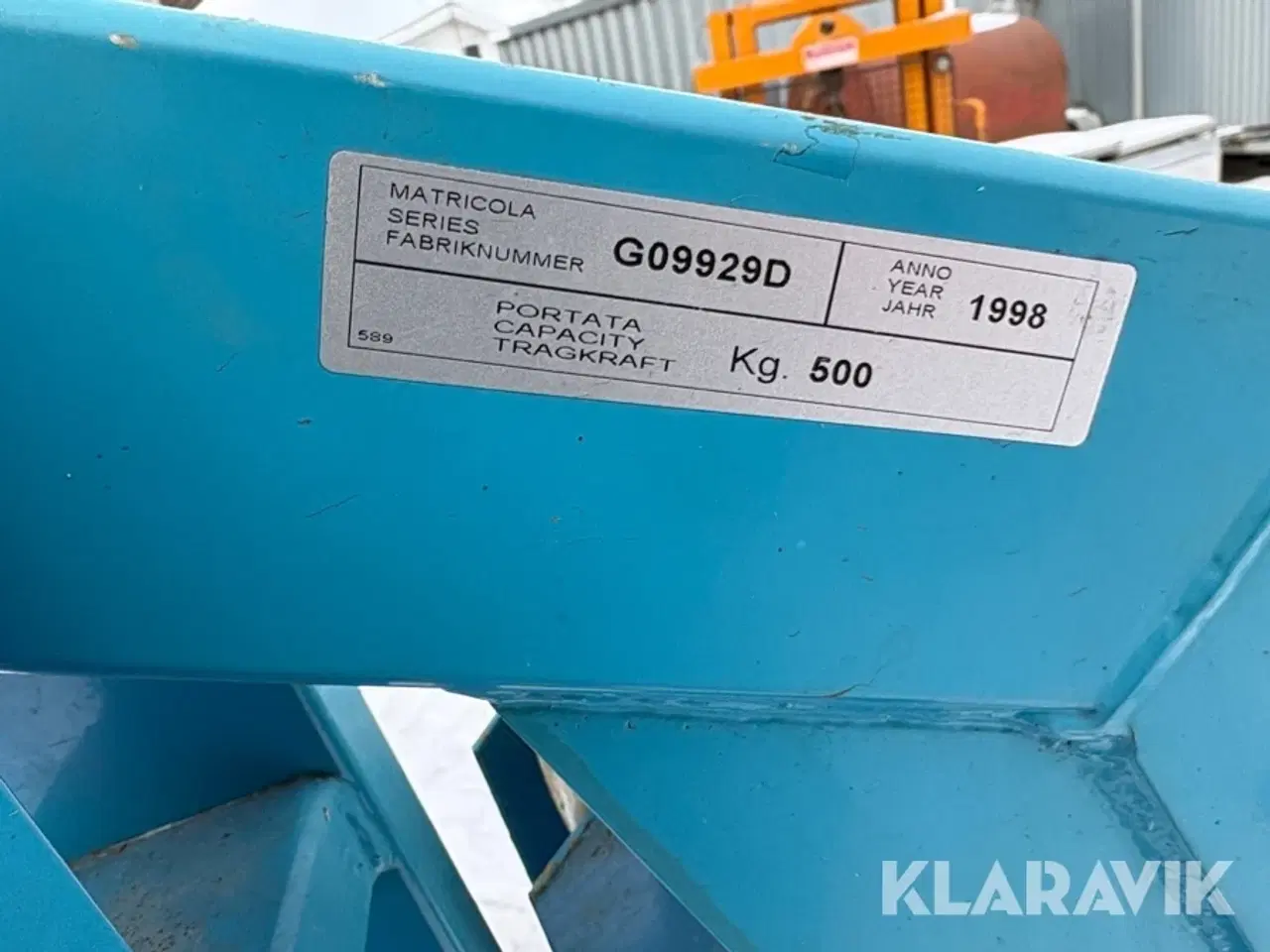 Billede 5 - Hydraulisk værkstedskran