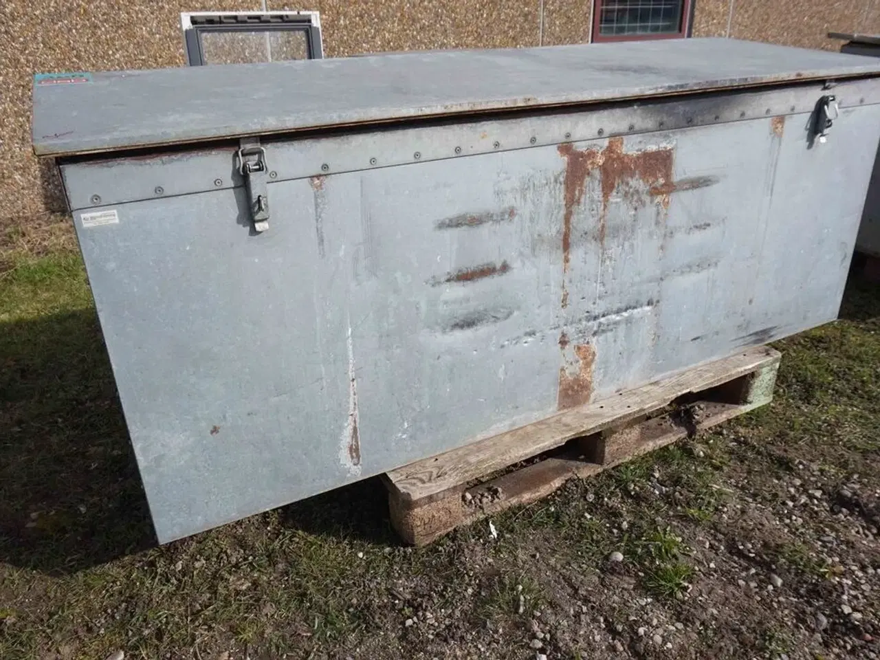 Billede 1 - Stor værktøjskasse Galvaniseret opdelt (MOMSFRI)