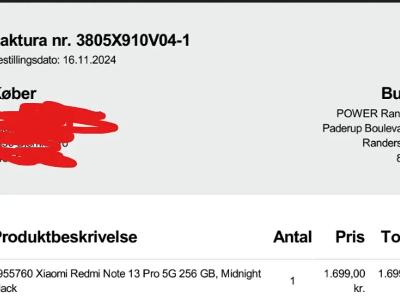 Billede 3 - xiaomi redmi note 13 pro 256 gb