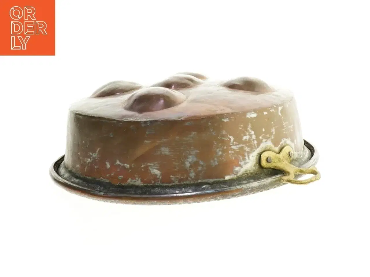 Billede 3 - Gammel kobber æbleskivepande (str. 35 cm)