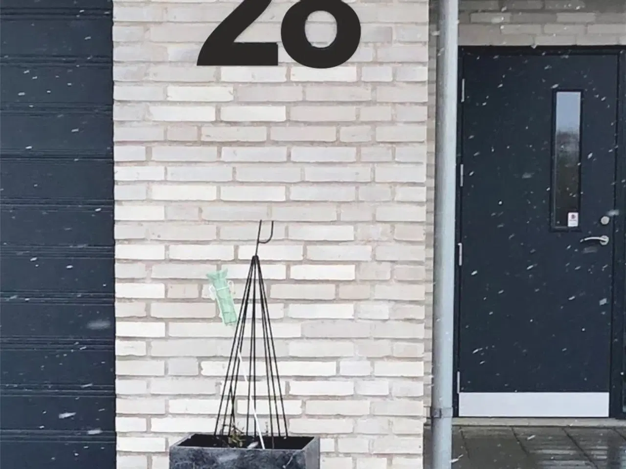 Billede 7 - Husnummer i 3 mm sort Dibond, Højde 20 cm