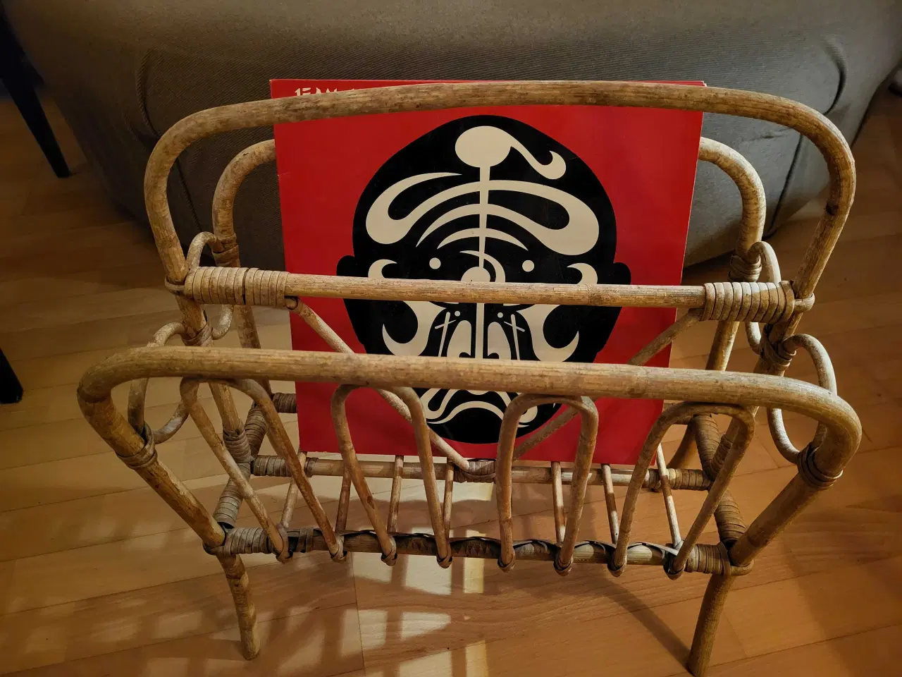 Billede 1 - Vintage magasin holder i bambus