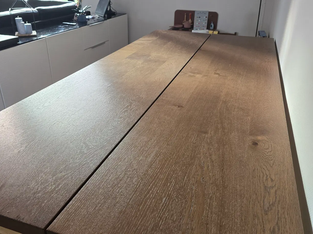 Billede 2 - Spisebord Massiv Eg Røget 100x220cm