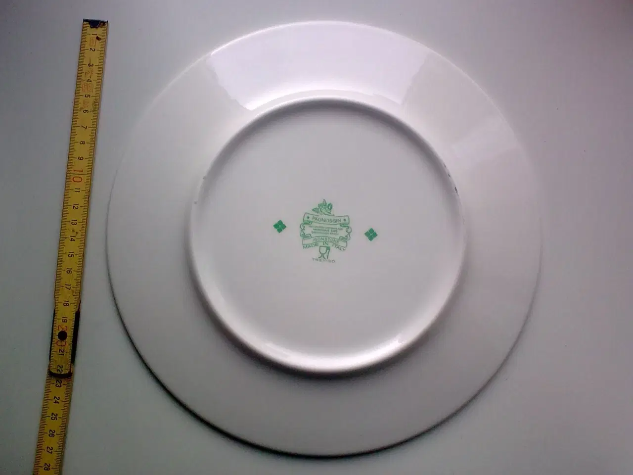 Billede 5 - Høns og haner på gul og hvid fad tallerken