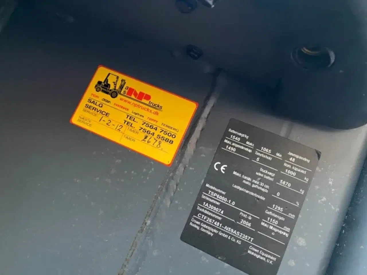 Billede 12 - TCM TSP 6000-1.0 Plukketruk