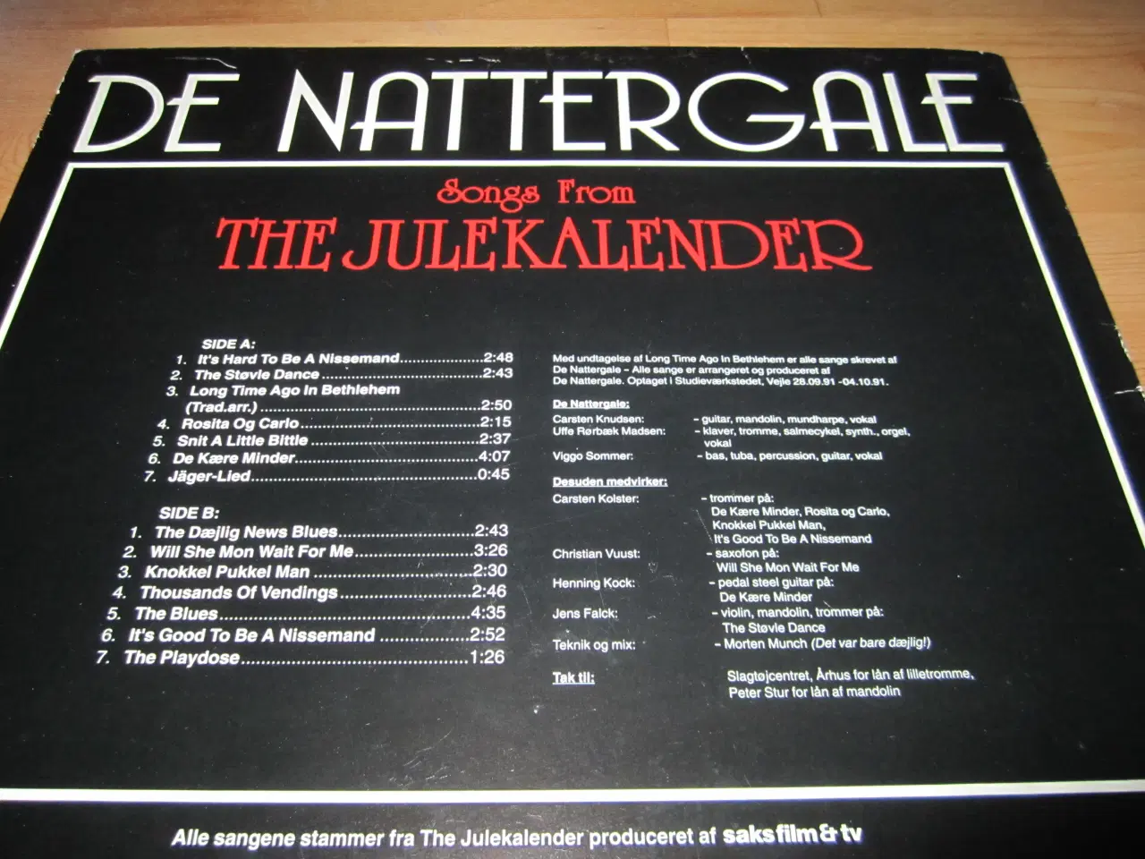 Billede 2 - DE NATTERGALE. Songs from The Julekalender.