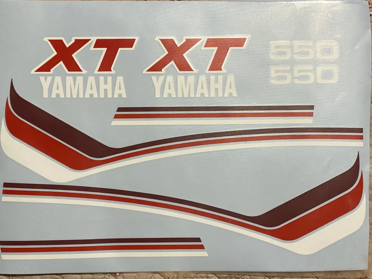 Billede 3 - Yamaha XT 550  stafferinger (decals)