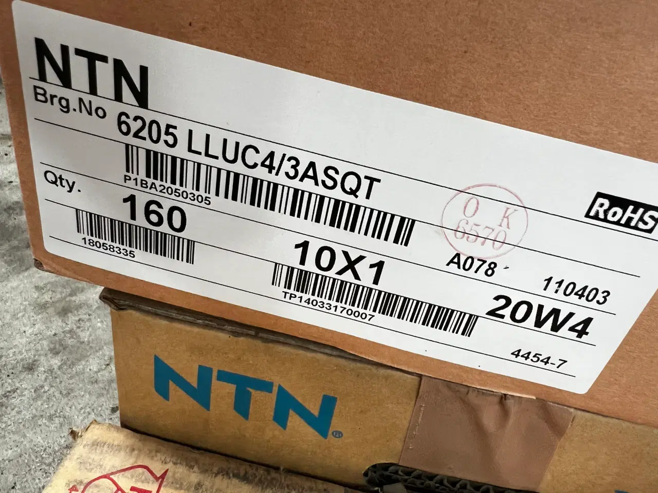 Billede 3 - 6205 NTN kuglelejer industri kvalitet 