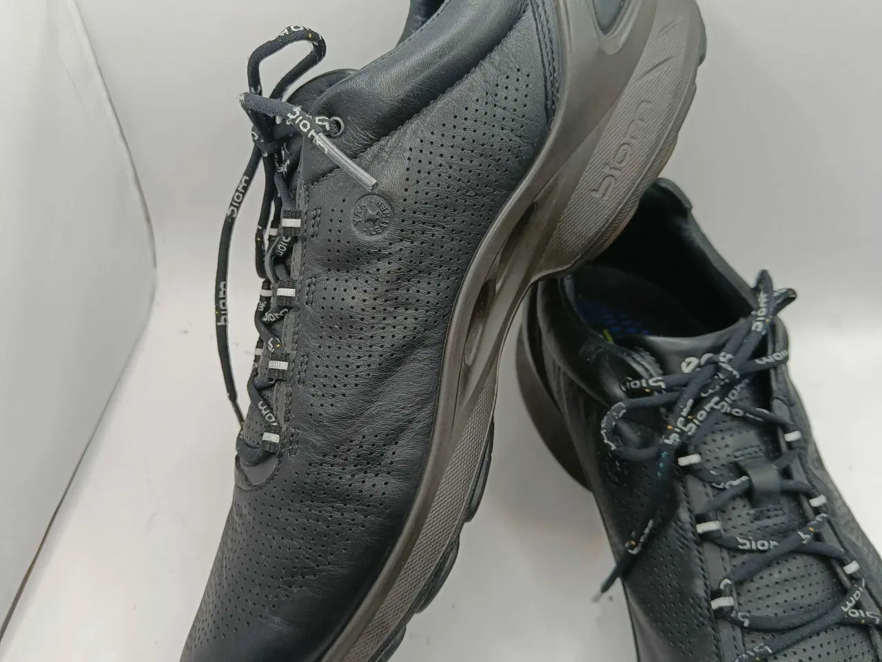 Billede 8 - Ecco sort læder sko 44str