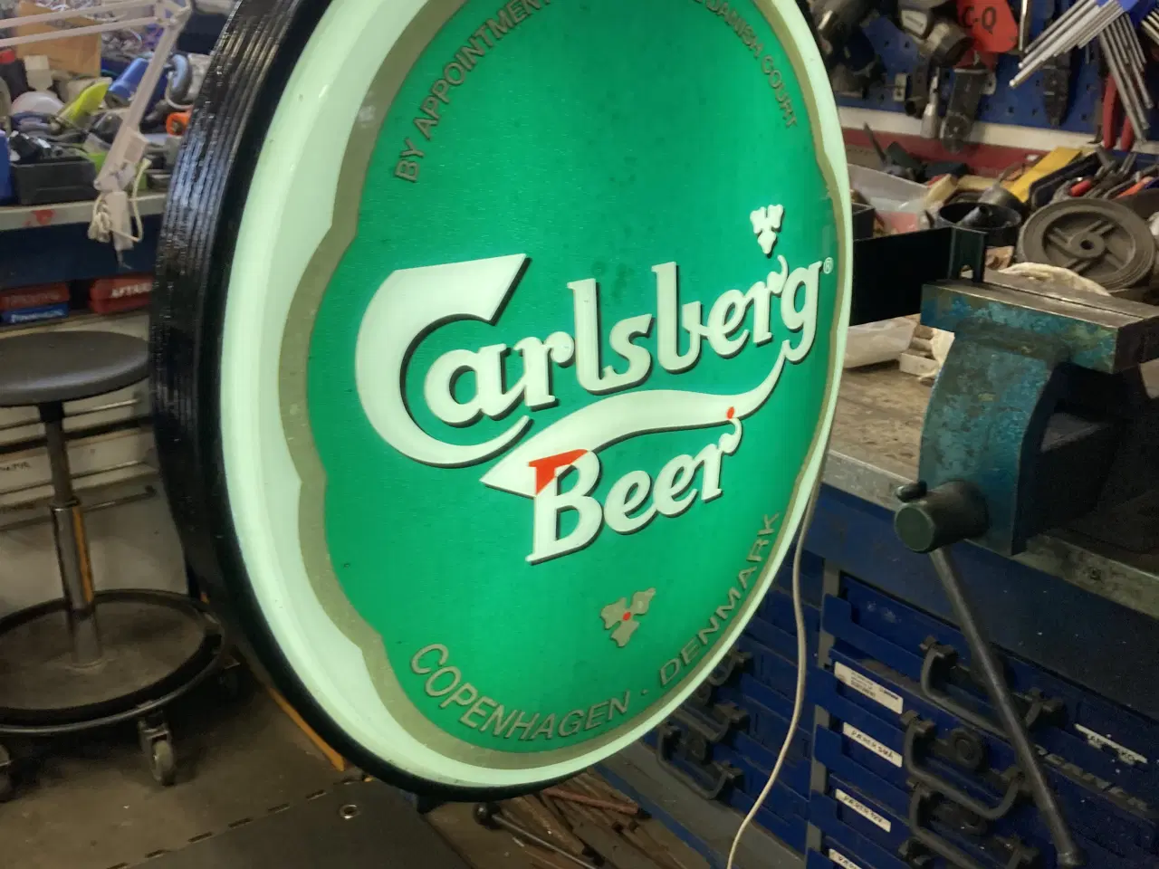 Billede 1 - Carlsberg lysskilt