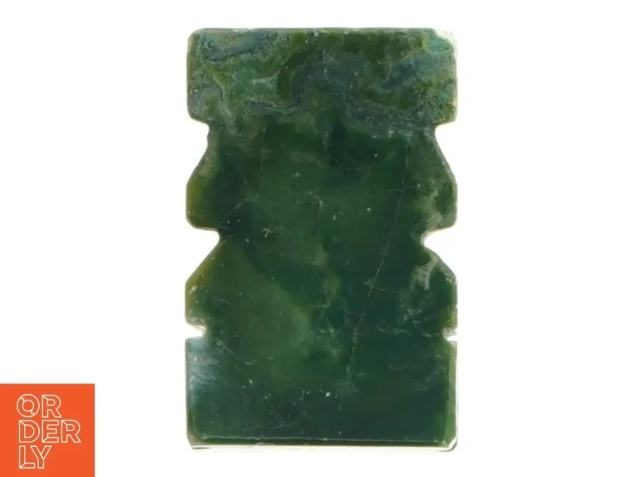 Billede 4 - Håndskåret Tiki figur i jade (str. 7x5 cm)