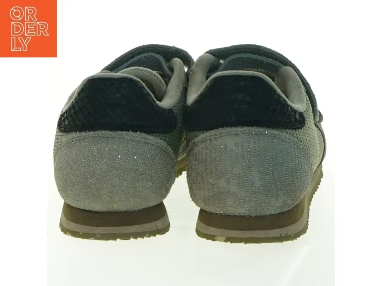 Billede 5 - Brugte grå sneakers med velcrolukning fra Woden (str. 33 )