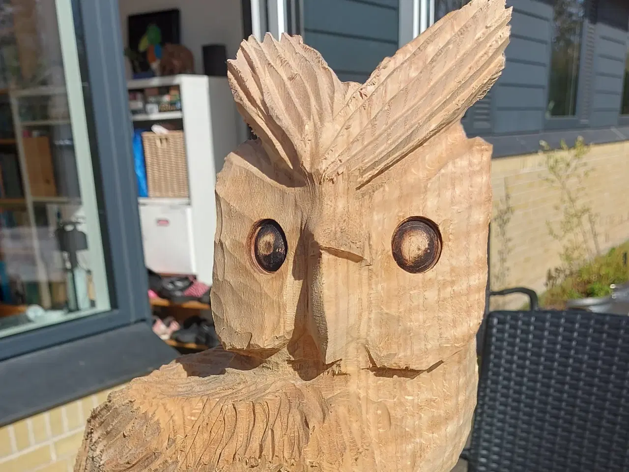 Billede 2 - Træskulptur - Ugle