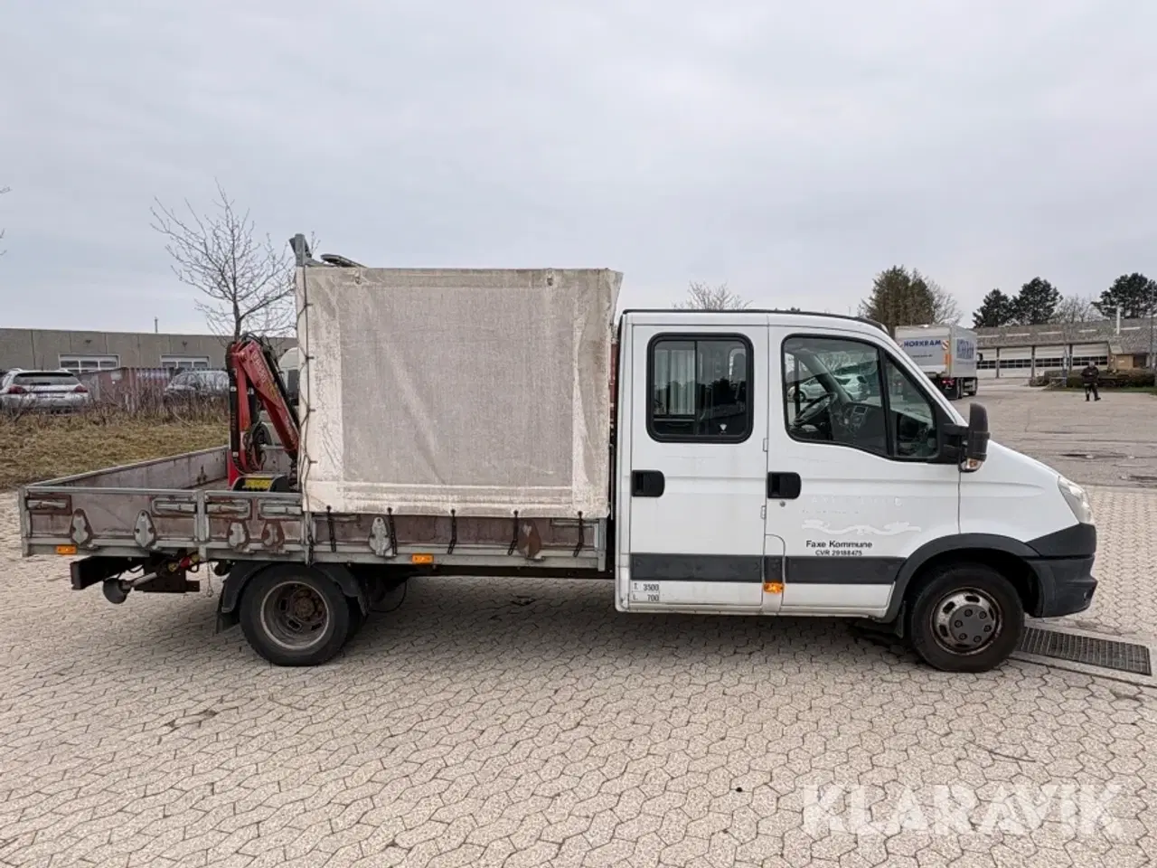 Billede 6 - Ladbil Iveco Daily 35C D med kran og mandskabskabine