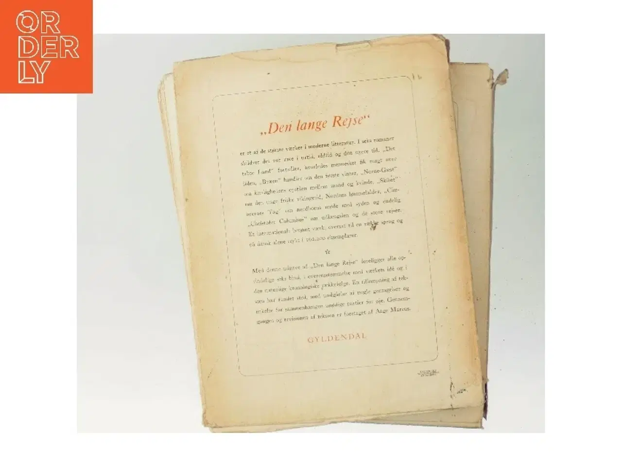 Billede 3 - Den lange rejse af Johannes V. Jensen (Bog)