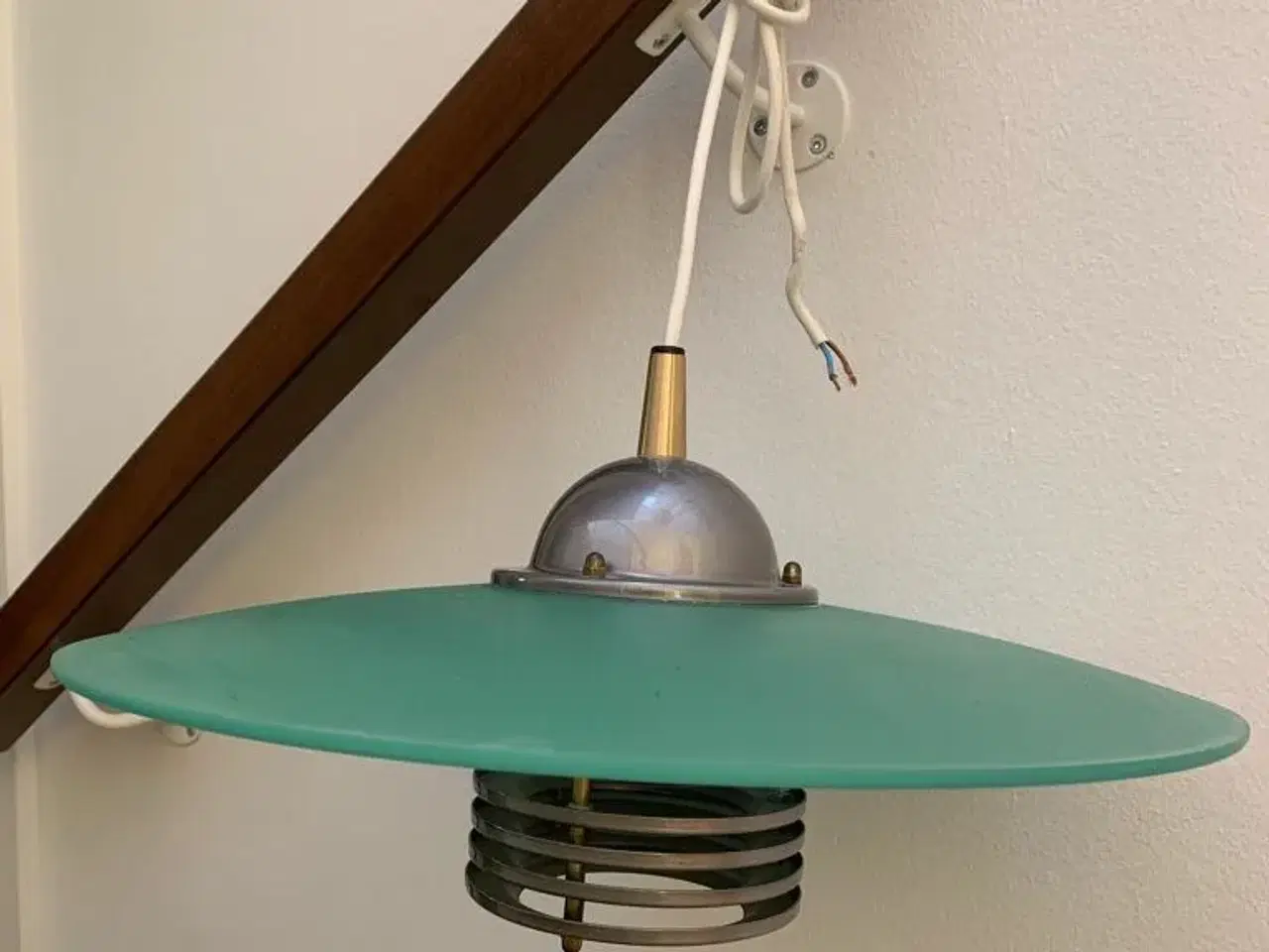 Billede 1 - Loftslampe med glaskærm