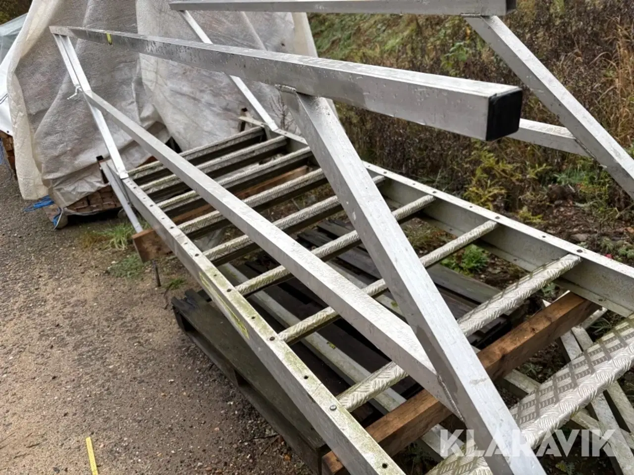 Billede 6 - Stillads trappe Special Fabrikken Vinderup Rustfri med gelænder
