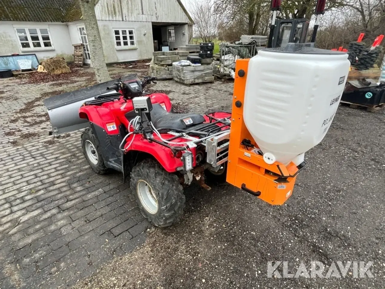 Billede 6 - Atv Honda TRX 500 Foreman ES med plov