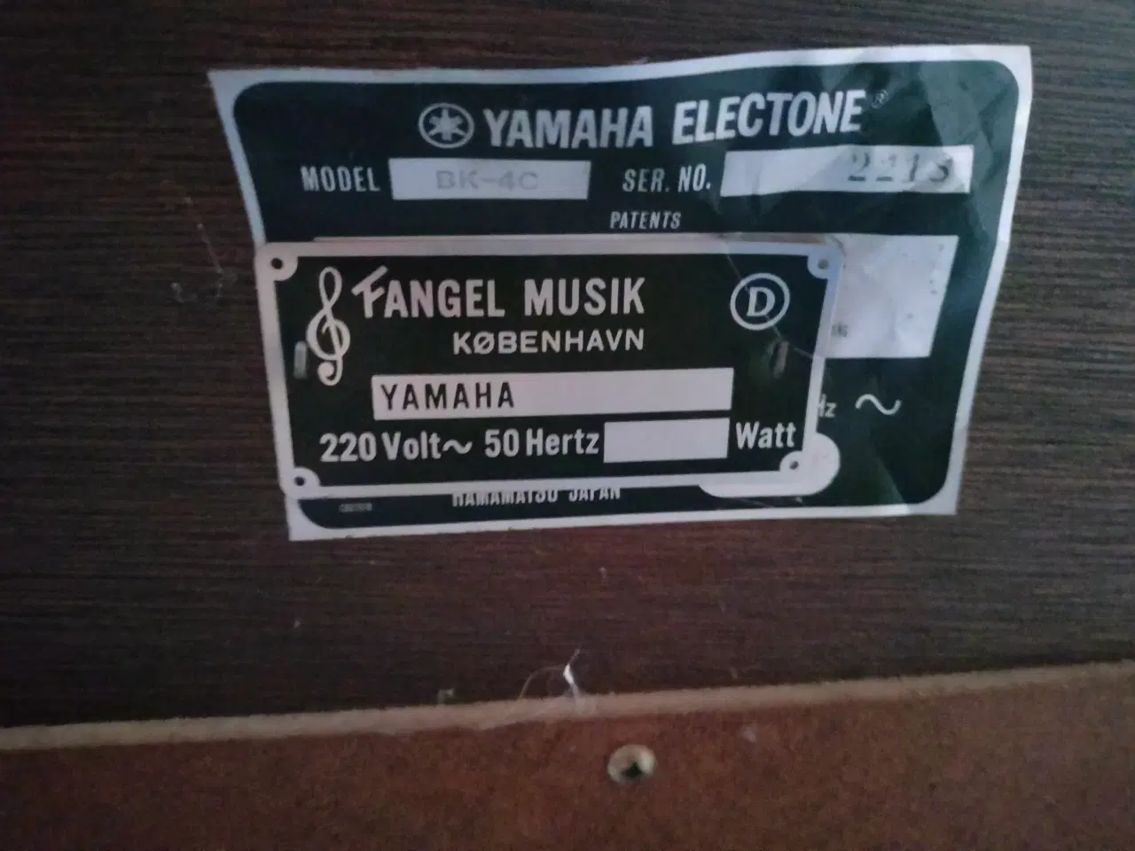 Billede 2 - Ældre Yamaha El orgel 
