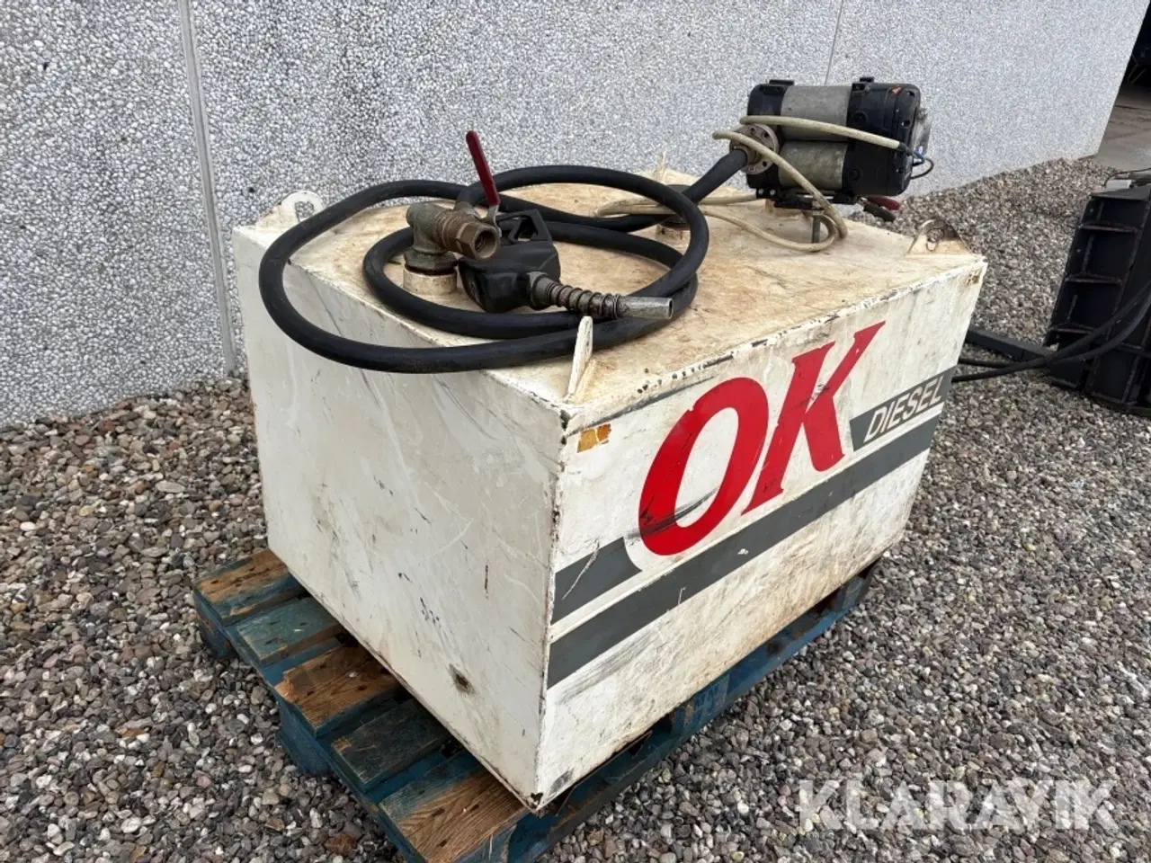 Billede 1 - Tank med dobbeltpumpe Thyholm Olieservice 450L