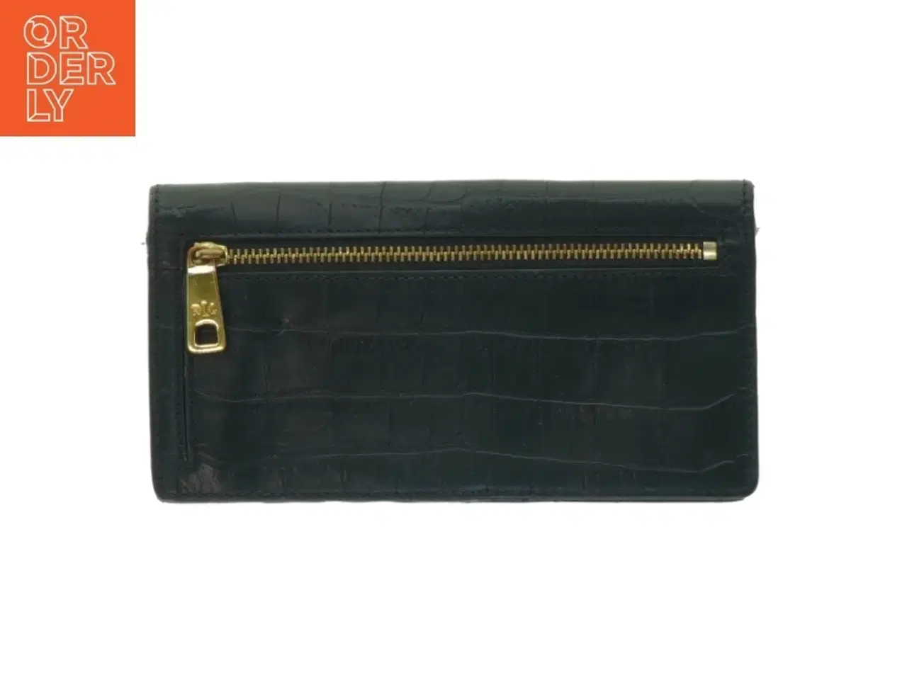 Billede 2 - Sort krokodillemønstret pung fra Lauren Ralph Lauren (str. 17,5 x. 9,5 cm)
