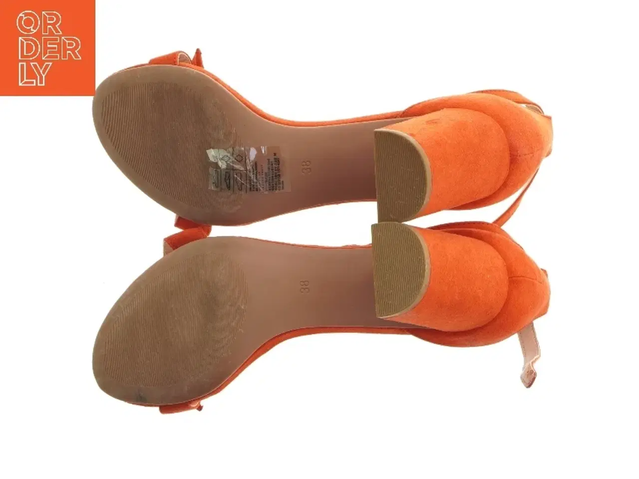 Billede 5 - Røde H&M højhælede sandaler fra H&M (str. 38 )