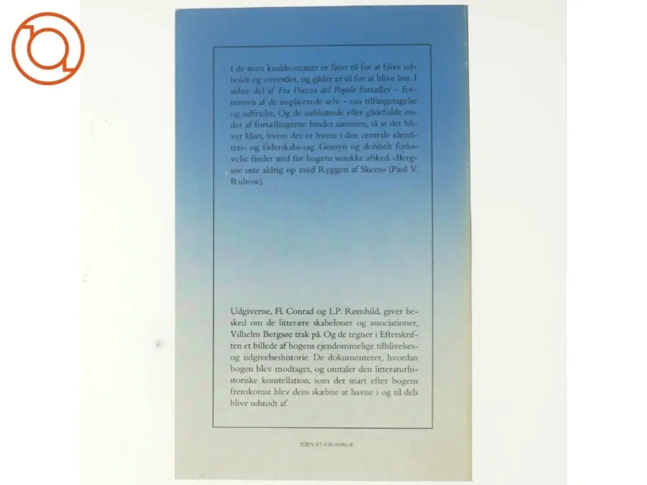 Billede 3 - Fra Piazza del Popolo III af Vilhelm Bergsøe (Bog) fra Borgen