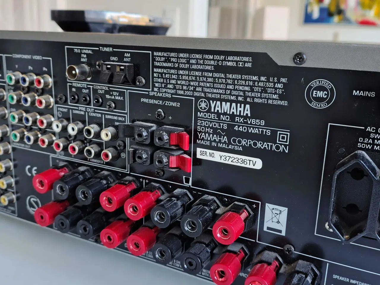 Billede 4 - YAMAHA Forstærker RXV 659