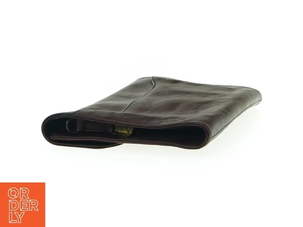 Billede 4 - Brun læder Taske fra Adax (str. 25 x 17 cm)