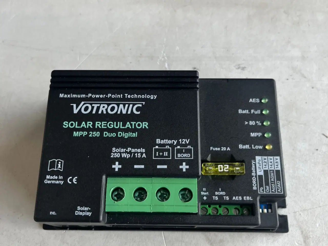 Billede 1 - Votronic solcelleregulator MPP250 20A