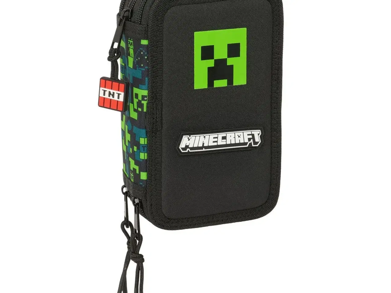 Billede 1 - Tredobbelt Penalhus Minecraft Tnt Multifarvet 12,5 x 19,5 x 5,5 cm 37 Dele